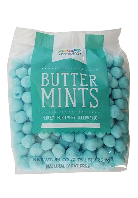 Party Sweets Blue Buttermints, Appx. 350 pieces from Hospitality Mints, 2.75 Pound (Pack of 1)
