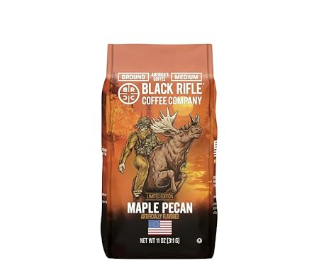 Black Rifle Coffee Company Maple Pecan Medium Roast Ground Coffee, 11 OZ Bag