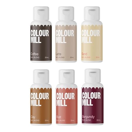 Colour Mill Oil-Based Food Coloring, 20 Milliliters (Outback Pack)