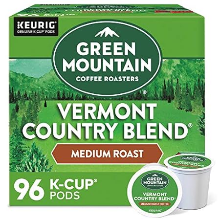 Green Mountain Coffee Roasters Vermont Country Blend Keurig Single-Serve K-Cup Pods, Medium Roast, 96 Count