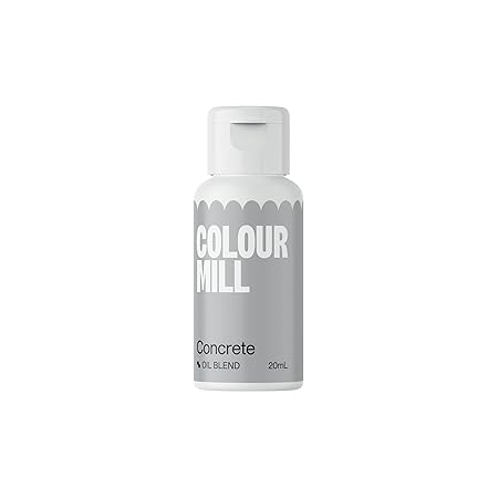 Colour Mill Oil-Based Food Coloring, 20 Milliliters (Concrete)