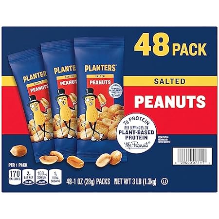 Planters Salted Peanuts (48 1-ounce packs)