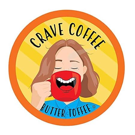 Crave Beverages Pods Compatible with 2.0 K-Cup Brewers, Butter Toffee, 40 Count