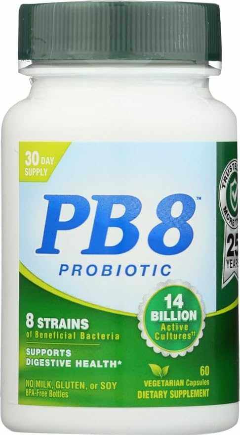 NUTRITION NOW: PB8 Original Formula, 60 Pro-Biotic Capsules| Digestive