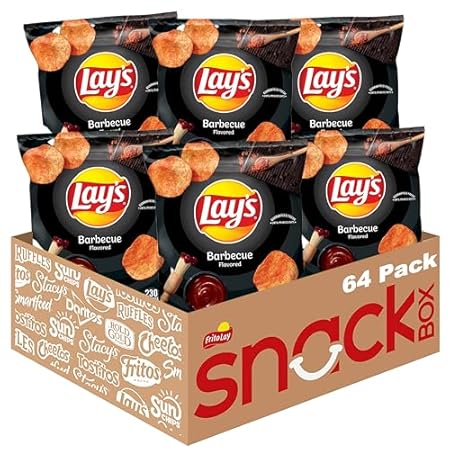 Lay's Potato Chips, Barbecue, 1.5 Ounce (Pack of 64)
