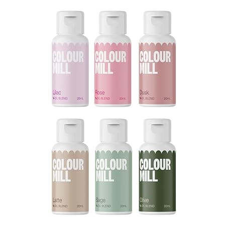 Colour Mill Oil-Based Food Coloring, 20 Milliliters (Botanical Pack)