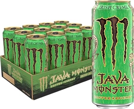 Java Monster Irish Creme, Coffee + Energy Drink, 15 Ounce (Pack of 12)