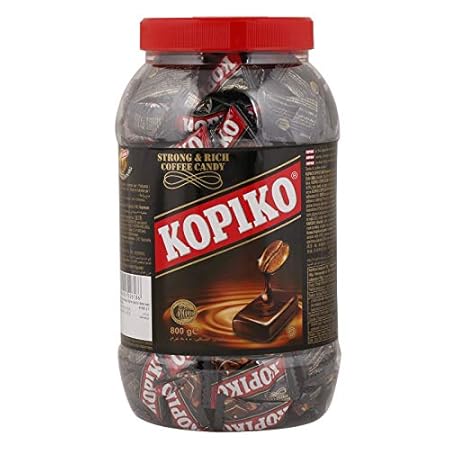 Kopiko Cappuccino Candy – Bold-Tasty Hard Candy from Indonesia with Real Coffee Extract – A Satisfying Boost for On-the-Go Energy (28.2oz Jar)