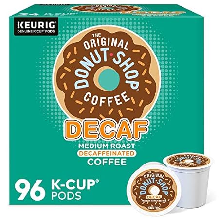 The Original Donut Shop Decaf Keurig Single-Serve K-Cup Pods, Medium Roast Coffee, 96 Count