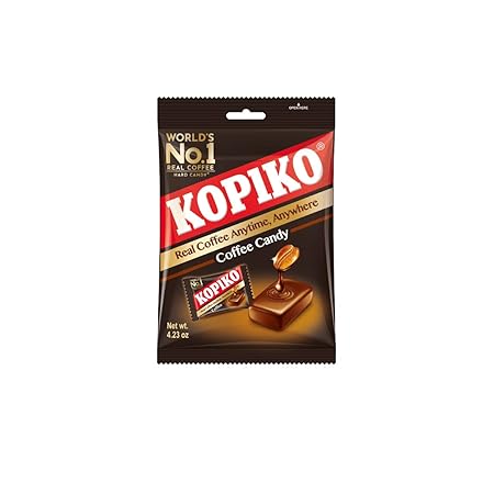 Kopiko Coffee Candy – Bold-Tasty Hard Candy from Indonesia with Real Coffee Extract – A Satisfying Boost for On-the-Go Energy (4.23 oz)