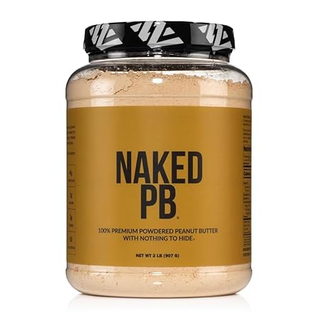 2 LB Powdered Peanut Butter from US Farms – Bulk, Only 1 Ingredient - Roasted Peanuts, Vegan, No Additives, Preservative Free, No Salt, No Sugar - 76 Servings - NAKED PB