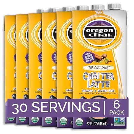 Oregon Chai Original Chai Concentrate, 32 Fluid Ounce (Pack of 6)
