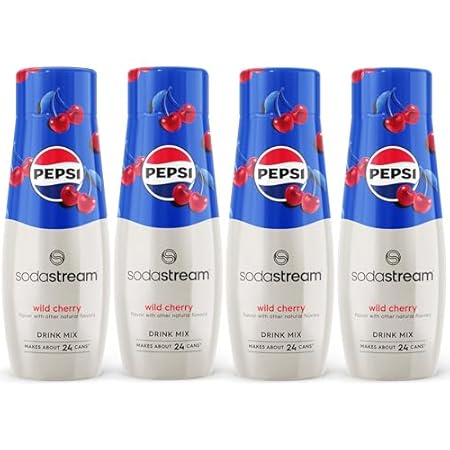 SodaStream Pepsi Wild Cherry Drink Mix (440ml, Pack of 4)