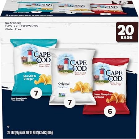 Cape Cod Variety Pack Chips, 20 Count 1 Oz