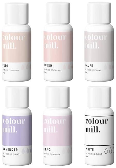 Colour Mill Oil-Based Food Coloring, 20 Milliliters (Assorted Nudes)