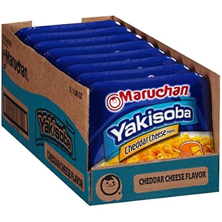 Maruchan Yakisoba Cheddar Cheese Flavor, 3.96 Oz, Pack of 8, (4178990766)