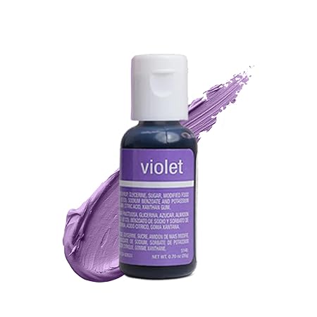 Chefmaster Violet Liqua-Gel® Food Coloring | Vibrant Color | Professional-Grade Dye for Icing, Frosting, Fondant | Baking & Decorating | Fade-Resistant | Easy-to-Use | Made in USA | 0.70 oz