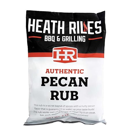 Heath Riles BBQ Rub - Pecan Seasoning, Champion Pitmaster Recipe, Legendary Rubs For Smoking & Grilling, 70+ BBQ Championships, 2 lb./32 oz.