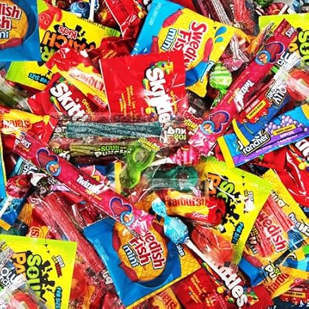 Bulk Candy Mix Variety Pack - 5lb Pack of Individually Wrapped Assorted Sweets for Party Favors, Candy Buffets, Goodie Bags, Gifting, and Office Treats