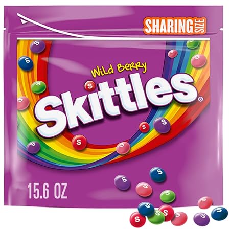 SKITTLES Wild Berry Chewy Candy, Sharing Size, 15.6 oz Bag