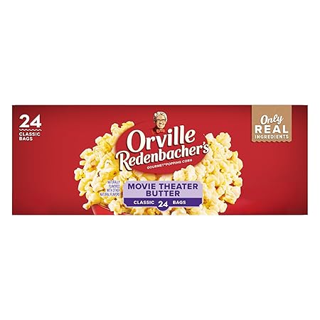 Orville Redenbacher's Microwave Popcorn, Movie Theater Butter Flavor, 3.29 oz., 24-Count