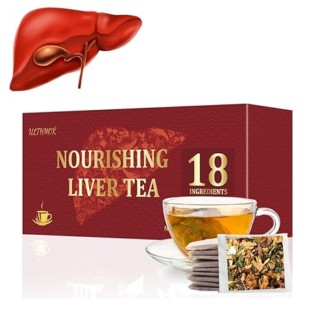Premium Liver Detox Tea,30 Tea Bags /5.3 Oz, Nourishing Liver with 18 Natural Herb Ingredients, Traditional Chinese Liver Cleanse Tea, for Liver Detox & Liver Protection Hebal Chinese Tea 排毒茶.