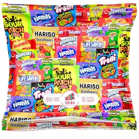 Assorted Candy Variety Pack - Individually Wrapped Party Candy Assortment - Candy For Every Occasion! (32 Ounces)