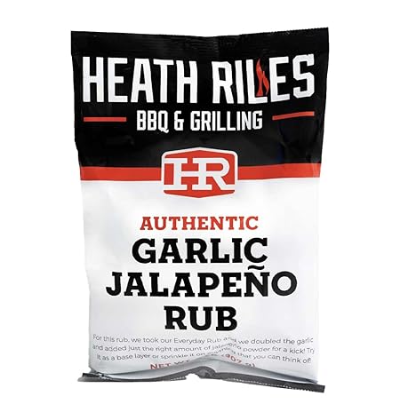 Heath Riles BBQ Rub - Garlic Jalapeño Seasoning, Champion Pitmaster Recipe, Legendary Rubs For Smoking & Grilling, 70+ BBQ Championships, 2 lb./32 oz.