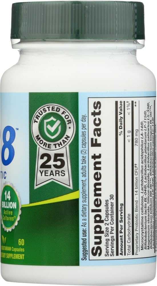 NUTRITION NOW: PB8 Original Formula, 60 Pro-Biotic Capsules| Digestive