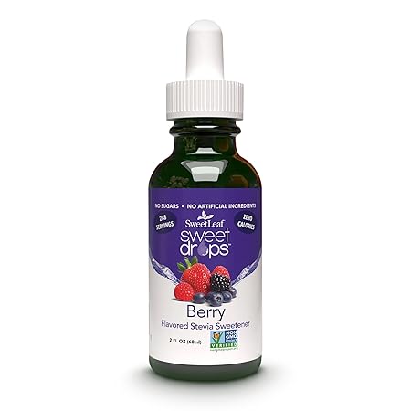 SweetLeaf Sweet Drop Berry Flavored Stevia Sweetener 2oz bottle