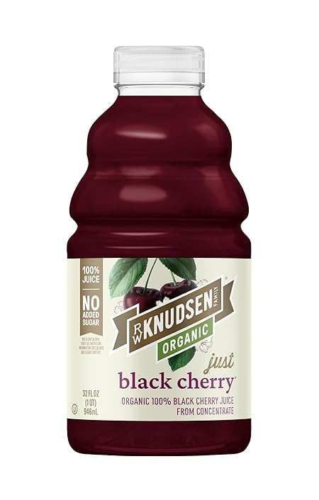 R.W. Knudsen Organic Just Black Cherry from Concentrate, 32 fl oz (Pack of 1)