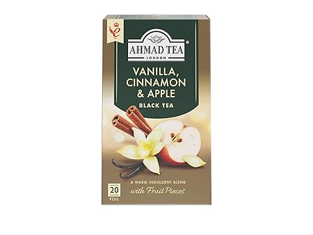 Ahmad Tea Vanilla, Cinnamon, Apple 20 Count (Pack of 6)