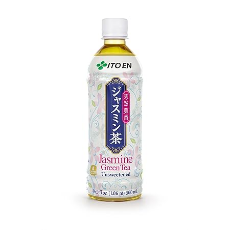 Ito En Jasmine Green Tea Unsweetened , 0 Calories , 16.9 Fluid Ounce (Pack of 12)