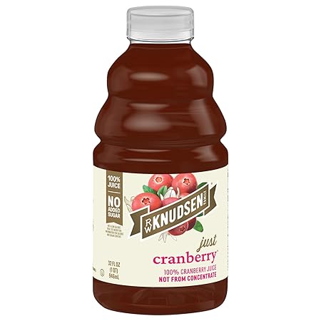 R.W. Knudsen Cranberry Juice Not from Concentrate, 32 fl oz (Pack of 1)