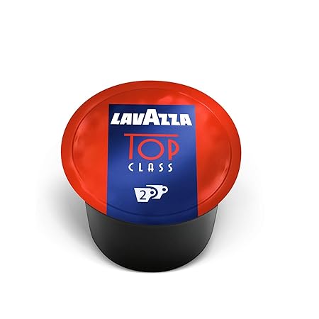 Lavazza Blue Top Class Double Shot Espresso Capsules, Arabica and Robusta Blend, Compatible with Lavazza Classy Machines (100 Capsules)