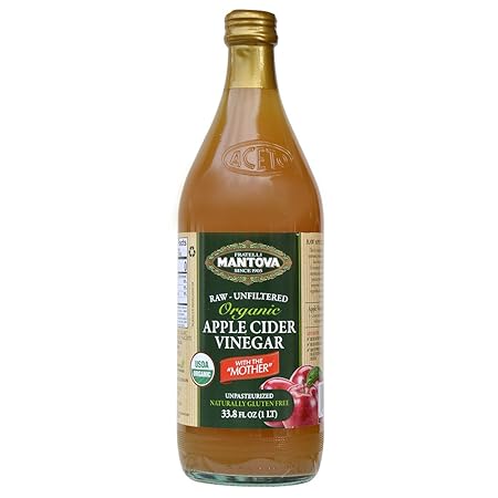 100% Raw-unfiltered Organic Apple Cider Vinegar with "The Mother" 34 Oz (Pack of 1) USDA Certified Organic – All Natural Ingredients, Great for Cooking, Salad Dressings, Marinades, Versatile Pantry Essential for Your Wellness Routine