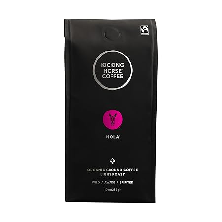 Kicking Horse Coffee, Hola, Light Roast, Ground, 10 oz