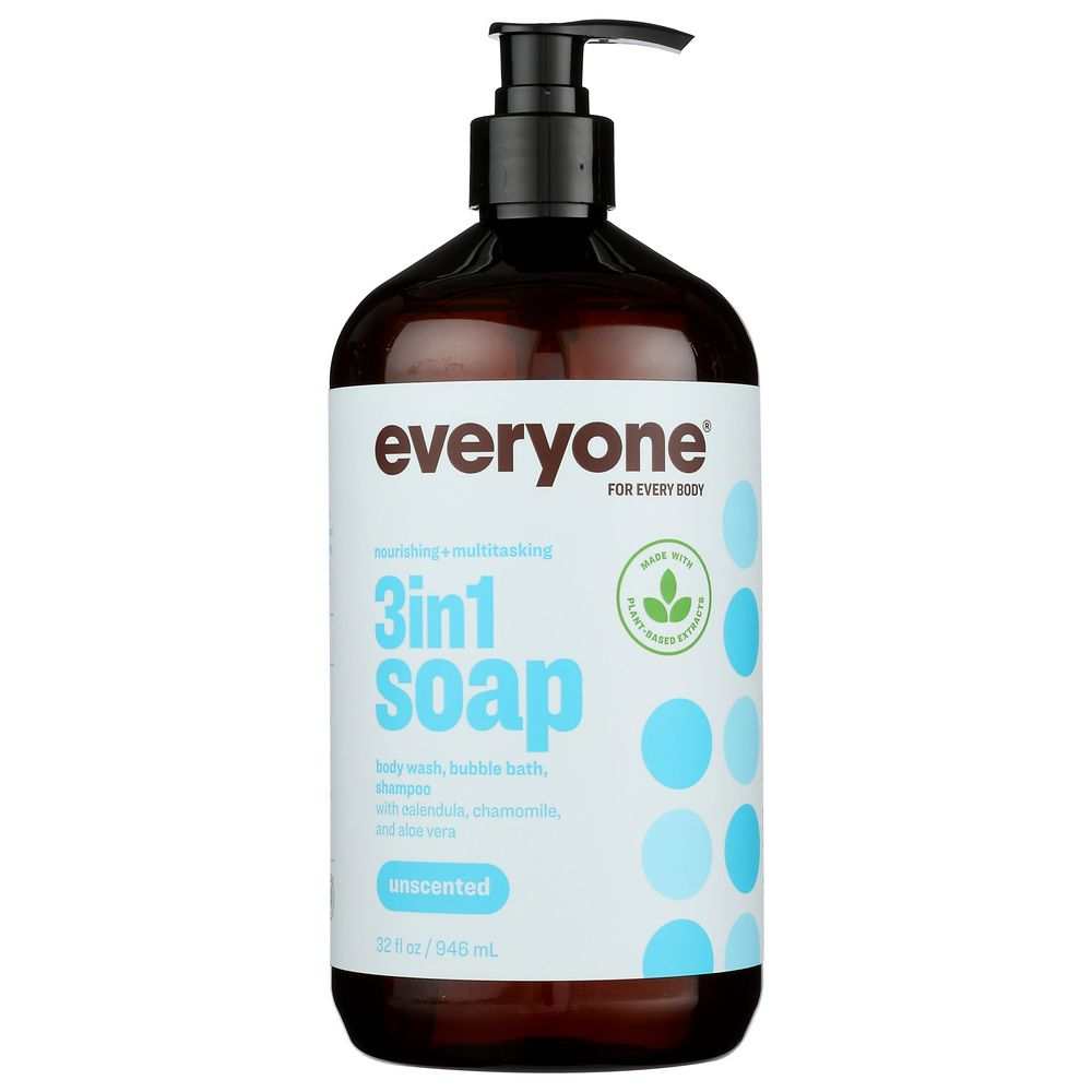 Everyone Soap Liquid - Unscented 32 oz for Gentle Sensitive Cleanser