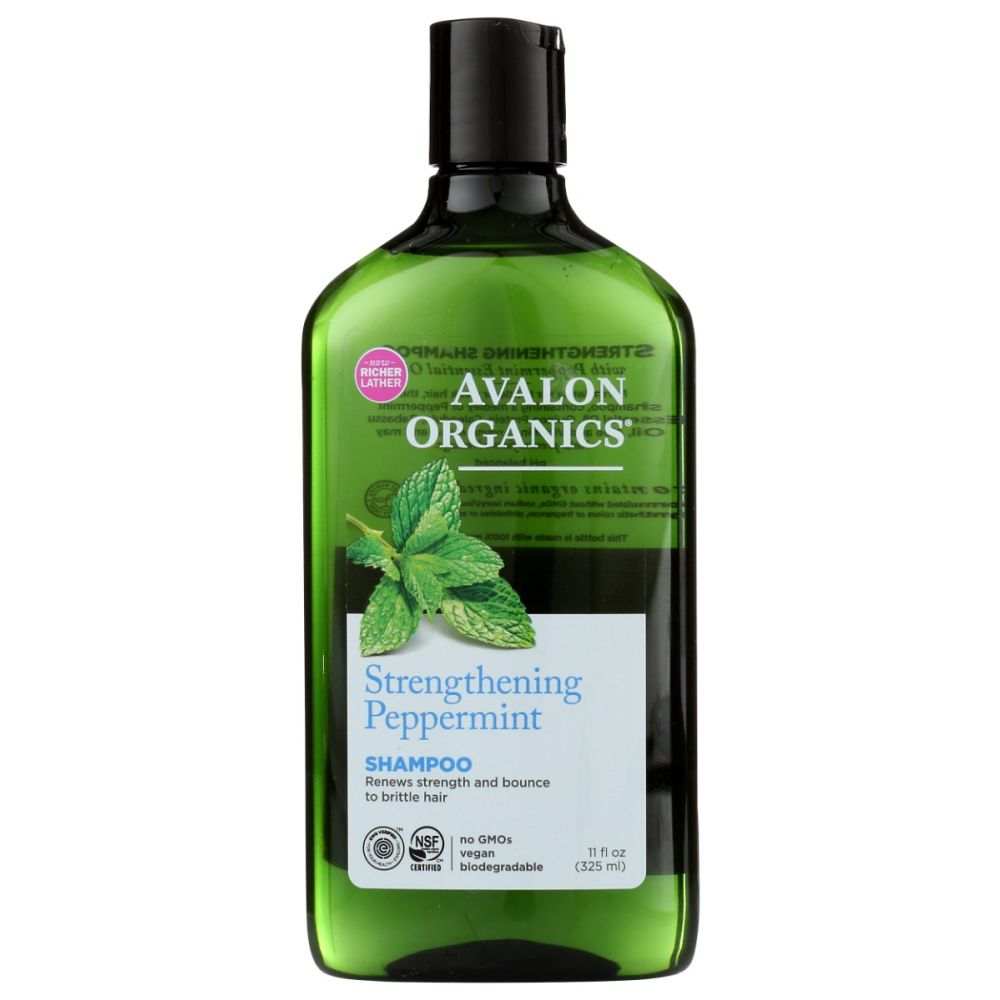 AVALON ORGANICS Shampoo - Strengthening Peppermint| Healthy Hair 11oz