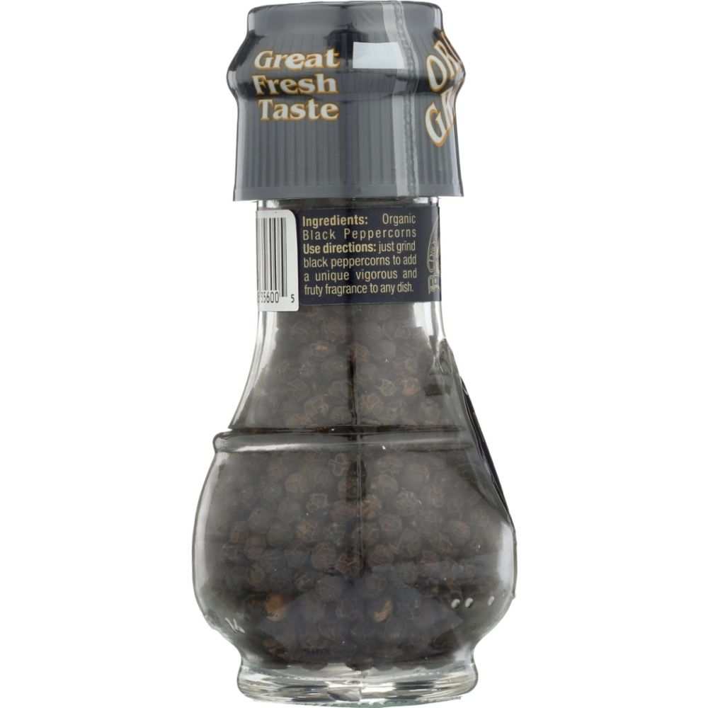 DROGHERIA & ALIMENTARI: Organic Black Pepper Corns Mill, 1.58 oz
