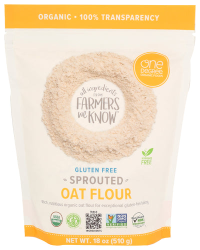 ONE DEGREE FLOUR SPRTD OAT GF ORG - 18 OZ