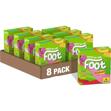 Fruit by the Foot Fruit Flavored Snacks, Starburst, Variety Pack, 6 ct (Pack of 8)