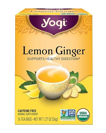 Yogi Tea Lemon Ginger Tea Bags, 16 ct