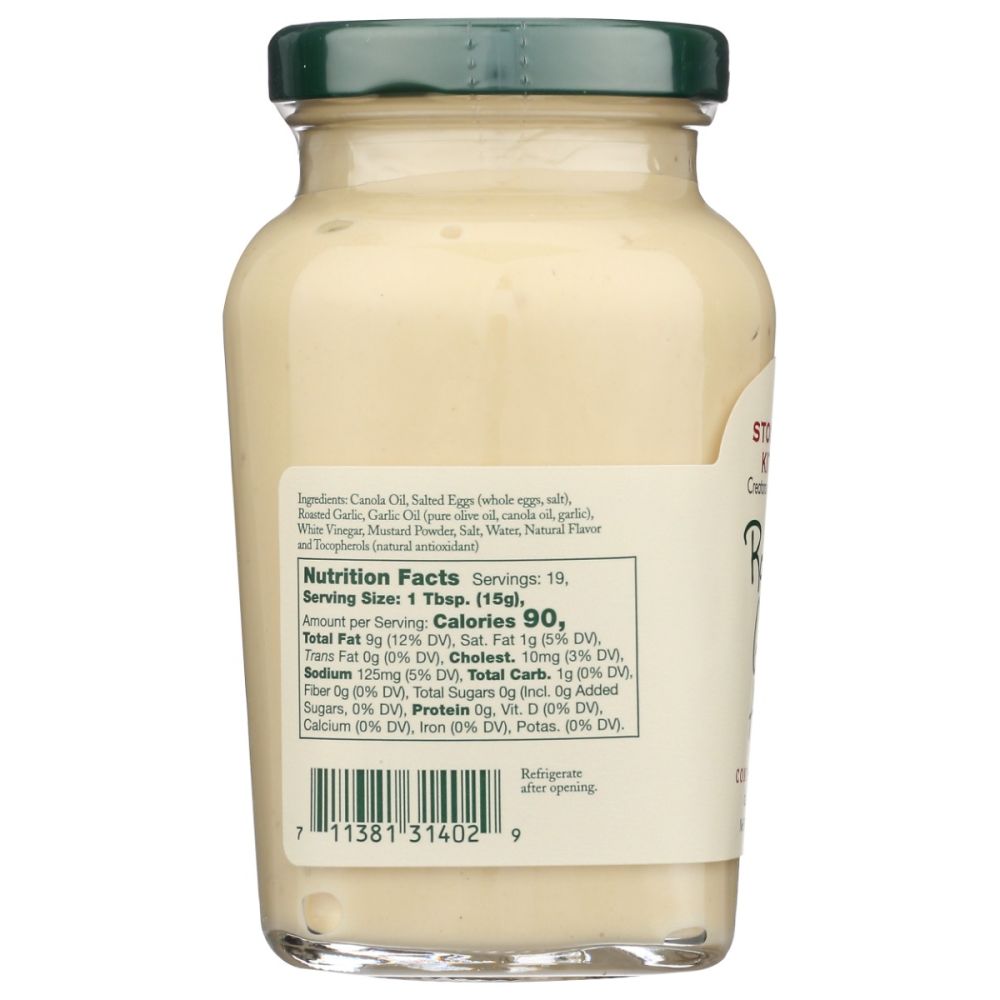 STONEWALL KITCHEN: Roasted Garlic Aioli, 10.25 oz