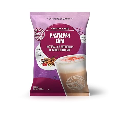 Big Train Raspberry Chai Tea Latte Beverage Mix, 3.5 Pound (Pack of 1)