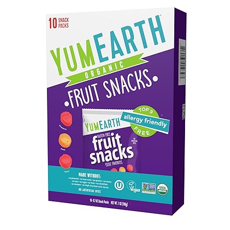 YumEarth Organic Fruit Snacks Box, 0.7 Ounce (Pack of 10)