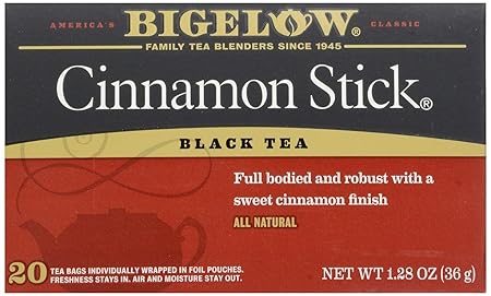 Bigelow Tea Black Tea Cinnamon Stick (2 Boxes 40 Total Bags)