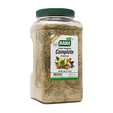 Badia Complete Seasoning, 96 oz - All-Purpose Spice Blend of Garlic, Onion, Salt, Pepper, Herbs & Spices - Savory Signature Blend