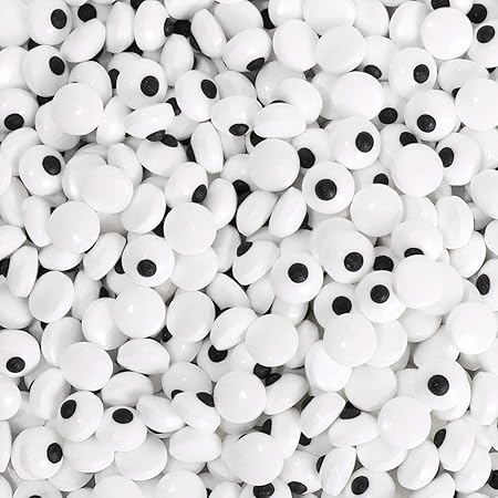 Candy Eyes for Decorating Edible Small Candy Eyes Eyeballs Halloween Sprinkles for Cake Cupcakes Toppers Cookies Baking Decoratings Christmas (1cm Eyes)