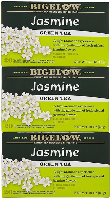 Bigelow Jasmine Green Tea Bags - 20 ct - 3 pk